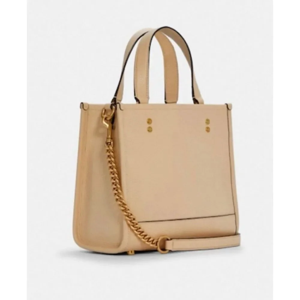 🔥🎁NWT! Coach X Jennifer Lopez Dempsey Tote 22 with New York Skyline C6494